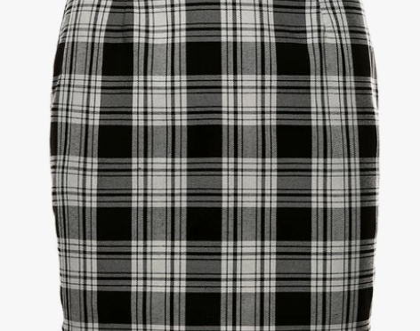 格子半身裙女秋冬新款 欧洲站ins高腰包臀...