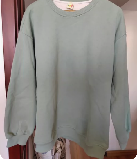 男全新薄荷绿加绒卫衣xxl 感兴趣的话点“...