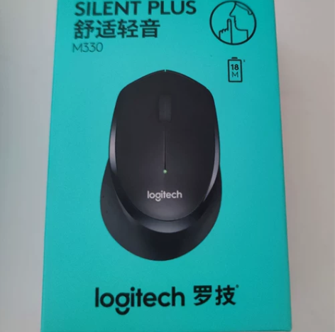 转罗技M330无线鼠标，点击静音，无线连接...