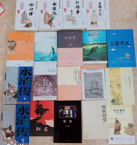 高中必读图书（红楼梦，老人与海，红岩，巴黎...