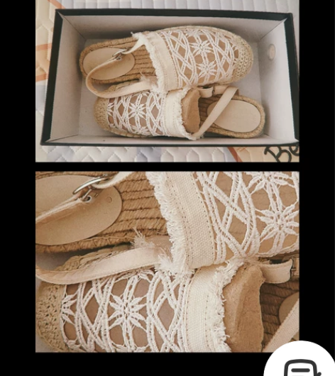 景点女装家购买，高定设计版渔夫鞋，全新未穿...