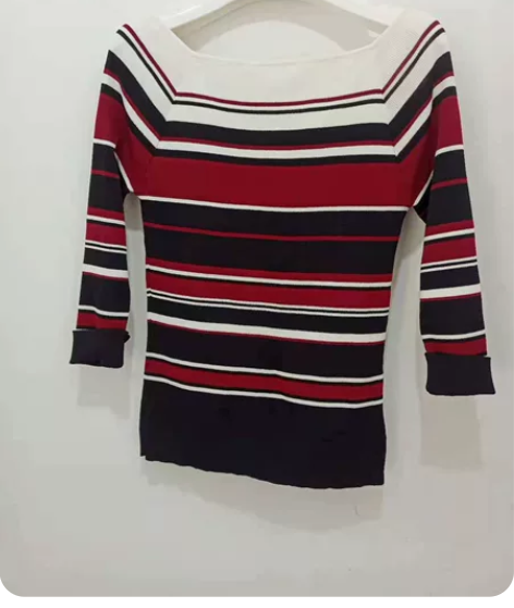 全新品牌拉夏贝尔Candie’s针织条纹衫...