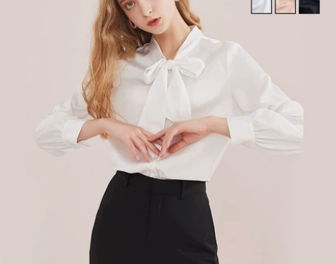 ?拉夏贝尔旗下品牌，拉贝缇白色衬衫女装  ...