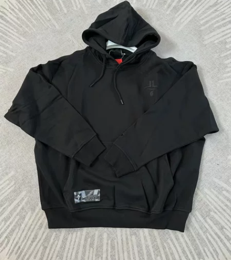 特步成人卫衣男秋冬季训练带帽针织篮球套头衫...