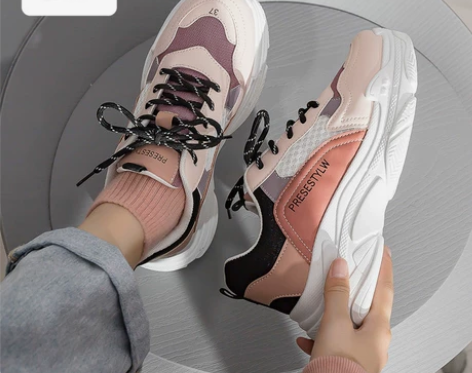 【高颜值时尚运动鞋】鳄鱼运动鞋女2021秋...