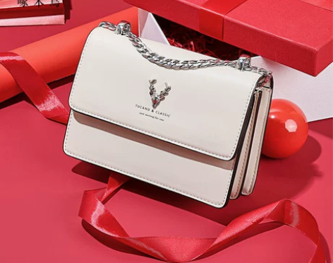 啄木鸟2023新品春夏法式小众单肩链条斜挎...