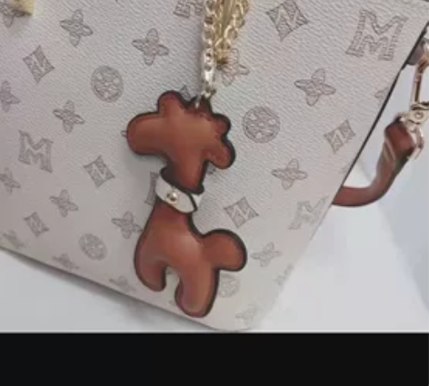 稻草人印花手提包 全新