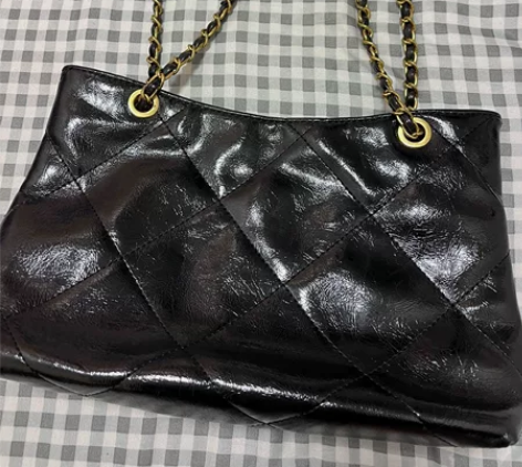 你绿IAC自制~高级仿小羊皮质感！缝线菱格...