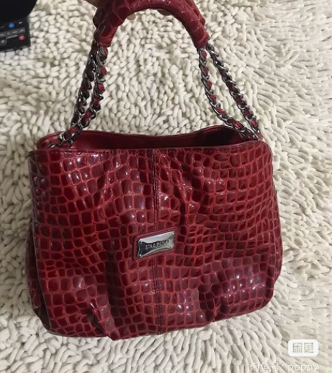 LALPINA 意大利正品袋鼠真皮女包单肩...