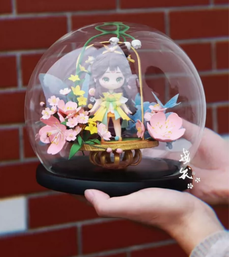 王者荣耀蔡文姬花朝如约 q版超轻粘土手工制...