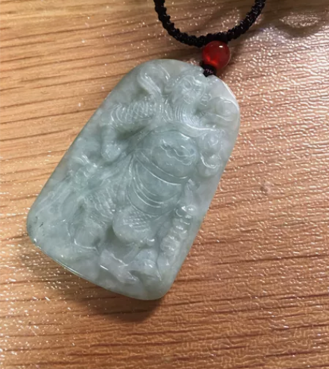 油青关公牌。保真翡翠武圣关公牌。 放漏。有...