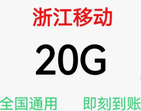 浙江移动流量20g 流量加油包 移动流量包...