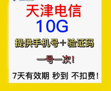 天津 电信流量 10GB （无扣费！！） ...
