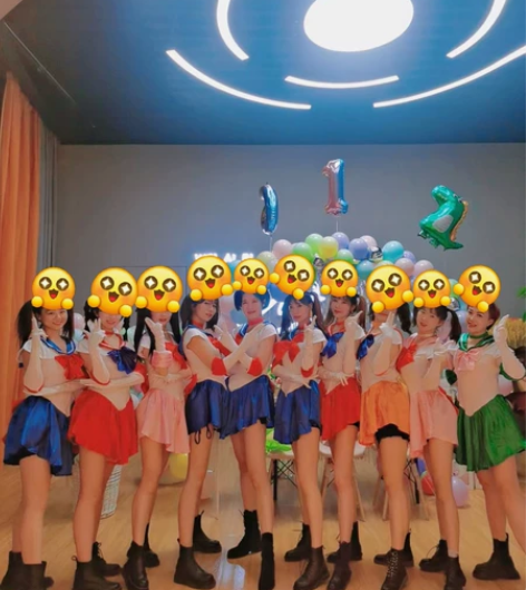 美少女战士蓝色 m码有弹力 幼儿园活动服...