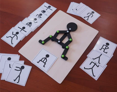 小班益智区玩具运动小人教具幼儿园中班区域材...