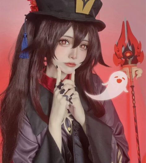 【胡桃cos】全新原神 往生堂堂主胡桃co...