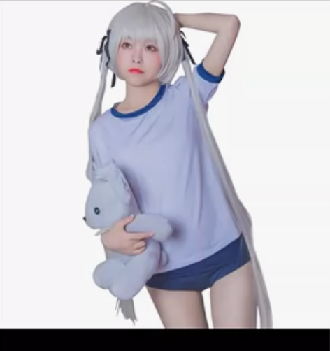 白泽穹妹COS运动服缘之空cosplay女...