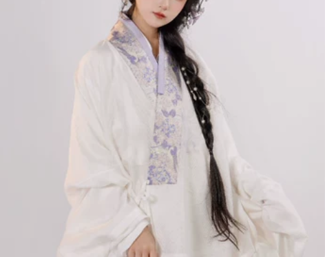 一弦一木绮梦流光天丝对穿交上衫原创明制汉服