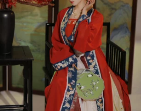 素羽华裳【踏莎行】原创汉服女宋制褙子对襟长...