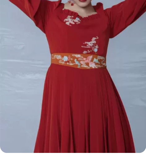 徐娇织羽集[蛮蛮]红色连衣裙 已绝版 汉元...