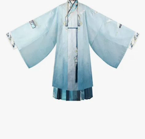 十三余小豆蔻儿[千里逍遥]交领长衫褙子百迭...