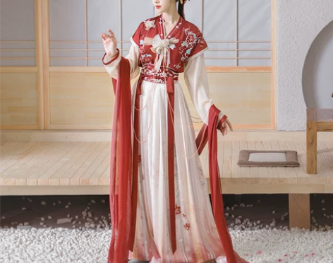 【华服日联名款】汉尚华莲金碧芙蓉汉服女原创...