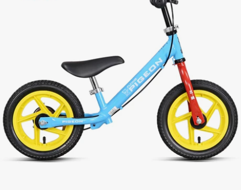 飞鸽儿童平衡车2-6岁宝宝学步车带刹车充气...