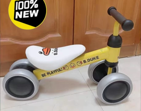 乐的平衡车同款小黄鸭儿童平衡车滑行车1-3...