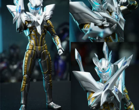 SHF泽塔披风终极闪耀赛罗手办黑暗特利初代...