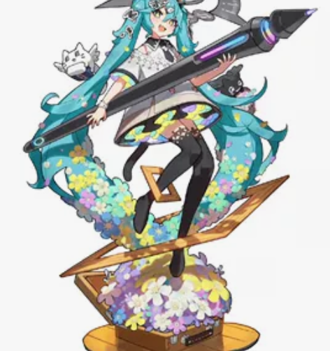 斋藤直葵手办ps笔初音未来手办cos头饰发...