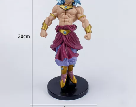 七龙珠超布罗利蓝发站姿赛亚人进化手办摆件玩...