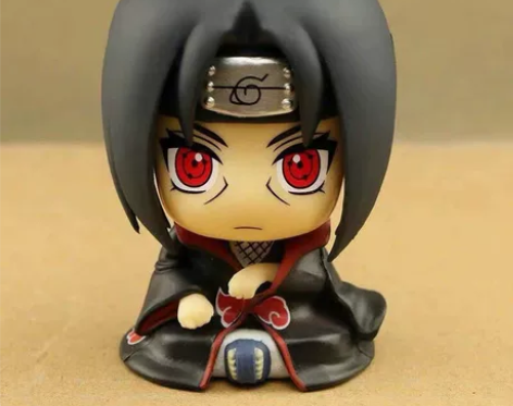 火影忍者手办Q版坐姿鸣人卡卡西佐助鼬车载摆...