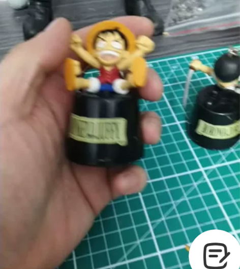 海贼王发声手办钥匙链,万代正版眼镜厂老货,...