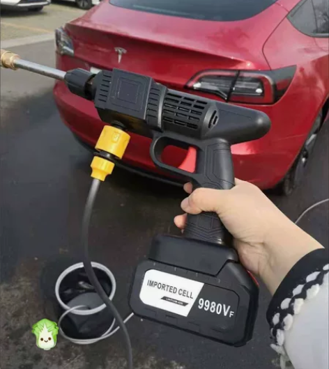 处理无线高压水枪洗车神器家用便携充电式带锂...