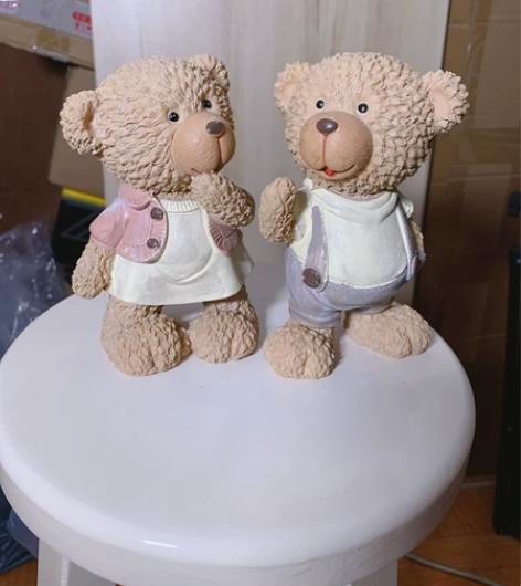 美式桌面儿童房卡通风潮牌熊迎宾熊甜心熊太空...