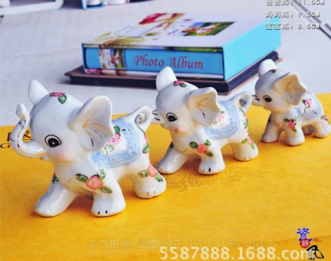 陶瓷工艺品客厅办公室装饰品 摆件 结婚礼物...