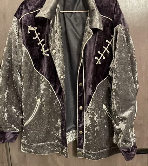 EPIC POETRY 灰紫色丝绒外套 S...