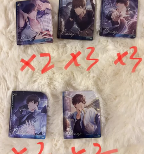 恋与制作人白起 时光回响系列 亚克力麻将盲...