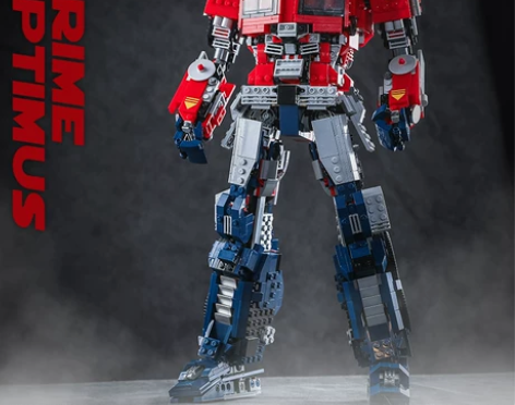 变形擎天柱机器人模型拼装积木大型金刚机甲男...