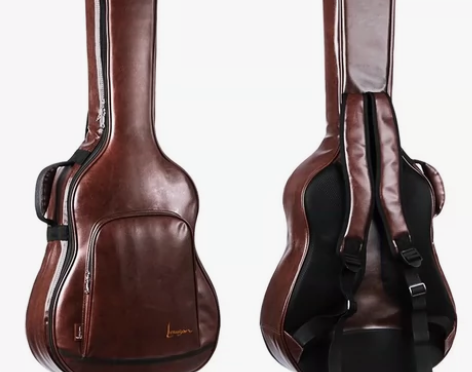 PU皮质吉他包，加厚防水，外观帅气，背部特...