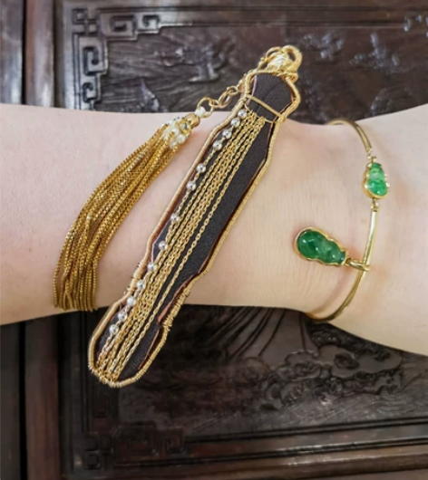 【特价】绕线古琴流苏挂坠吊坠包挂 汉服旗袍...