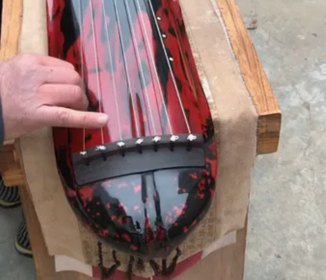 纯生漆古琴杉木桐木生漆蕉叶式纯手工,瑕疵,...