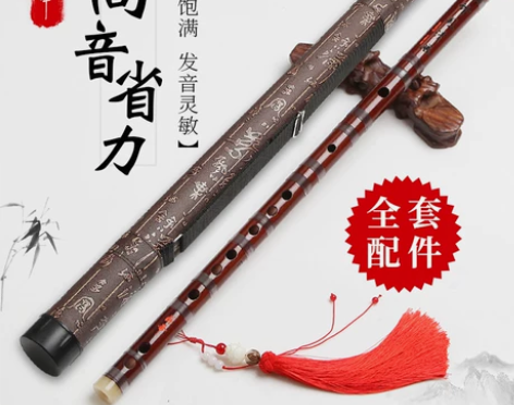 初学笛子 初学儿童竹笛专业演奏精制高级双插...