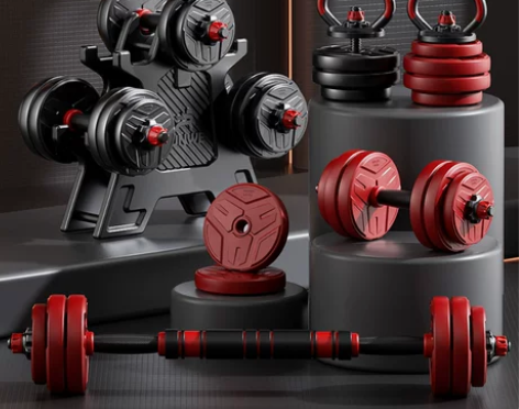 朗威哑铃健身器材家用男女士一对套装组合可调...