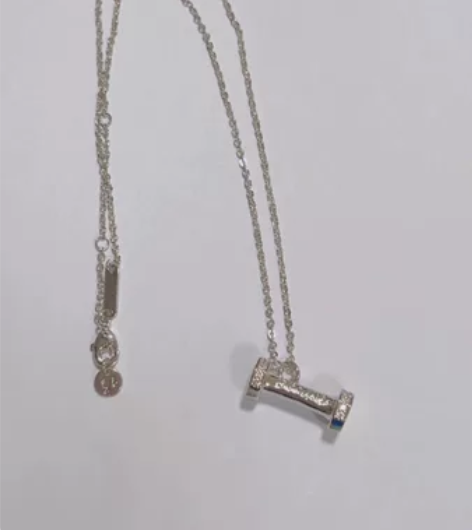 芭比小哑铃锁骨链运动风轻奢高级小众设计项链...