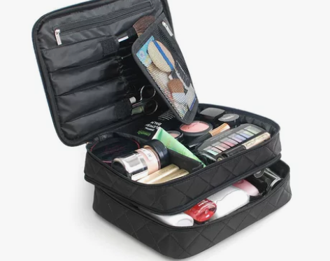 新款韩国大容量化妆包特大号双层收纳包多功能...