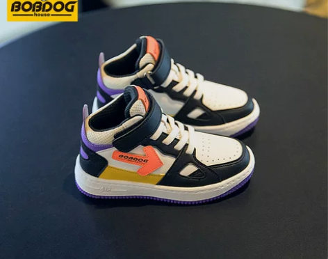 巴布豆童鞋儿童鞋子男童运动鞋女童aj202...