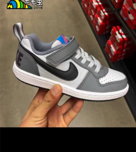 正品耐克NIKE儿童鞋男童女童小脚魔术贴板...
