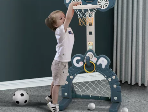 儿童篮球架室内可升降宝宝1-2-3-6周岁...
