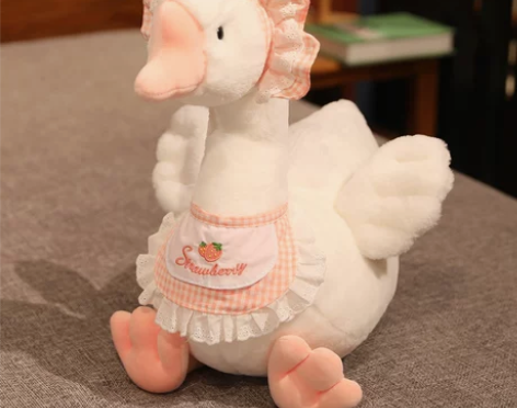 可爱小白鹅公仔玩偶装扮鹅毛绒玩具情侣一对娃...